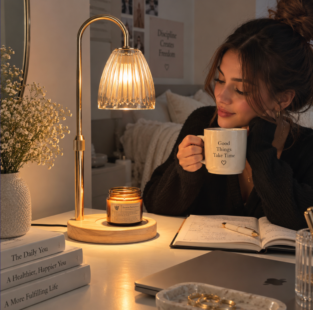 Candle Warmer Lamp with Dimmer – Elegant Home Decor Gift