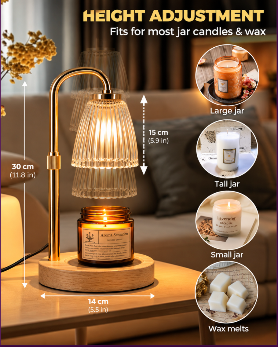 Candle Warmer Lamp with Dimmer – Elegant Home Decor Gift