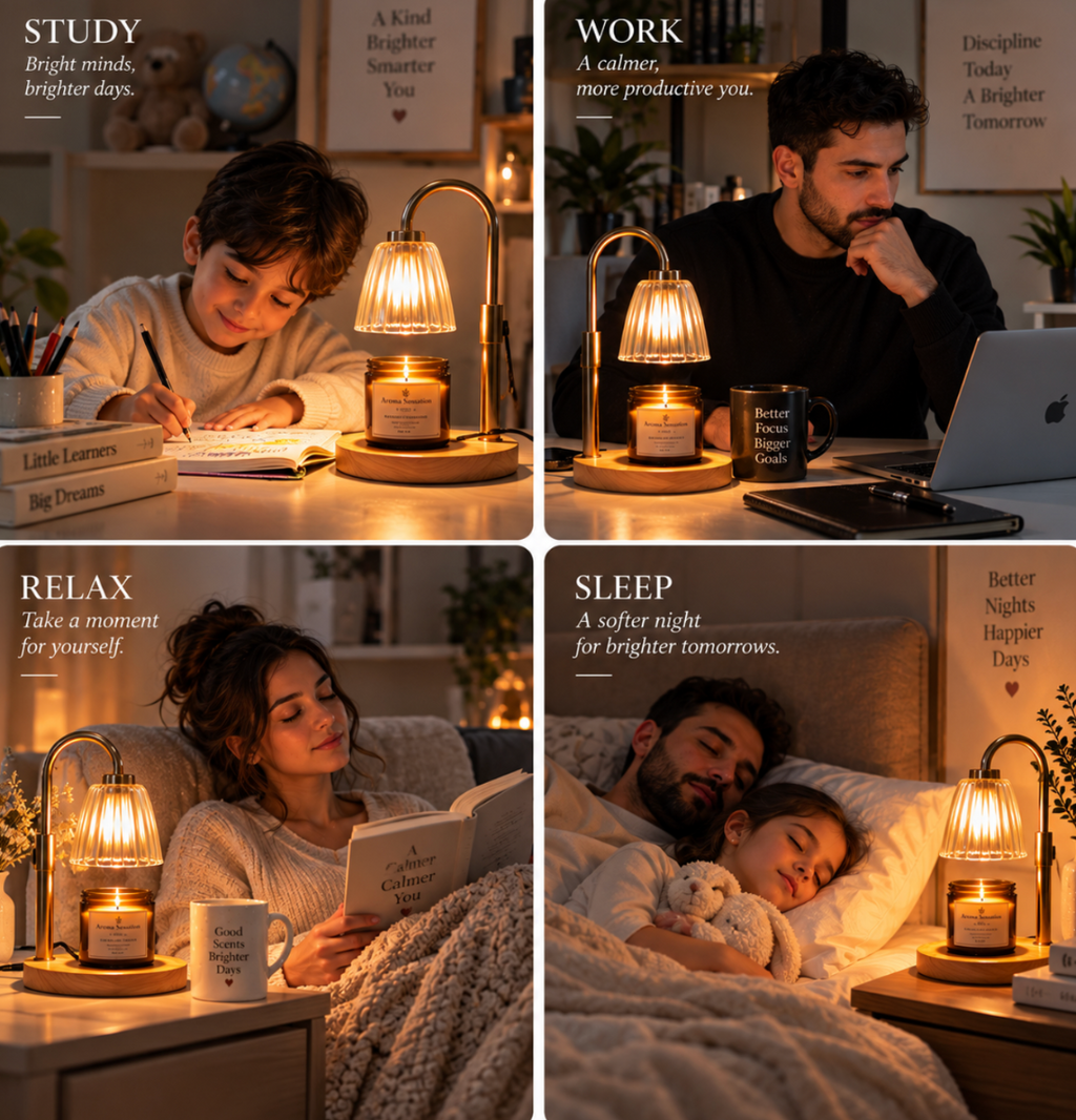 Candle Warmer Lamp with Dimmer – Elegant Home Decor Gift