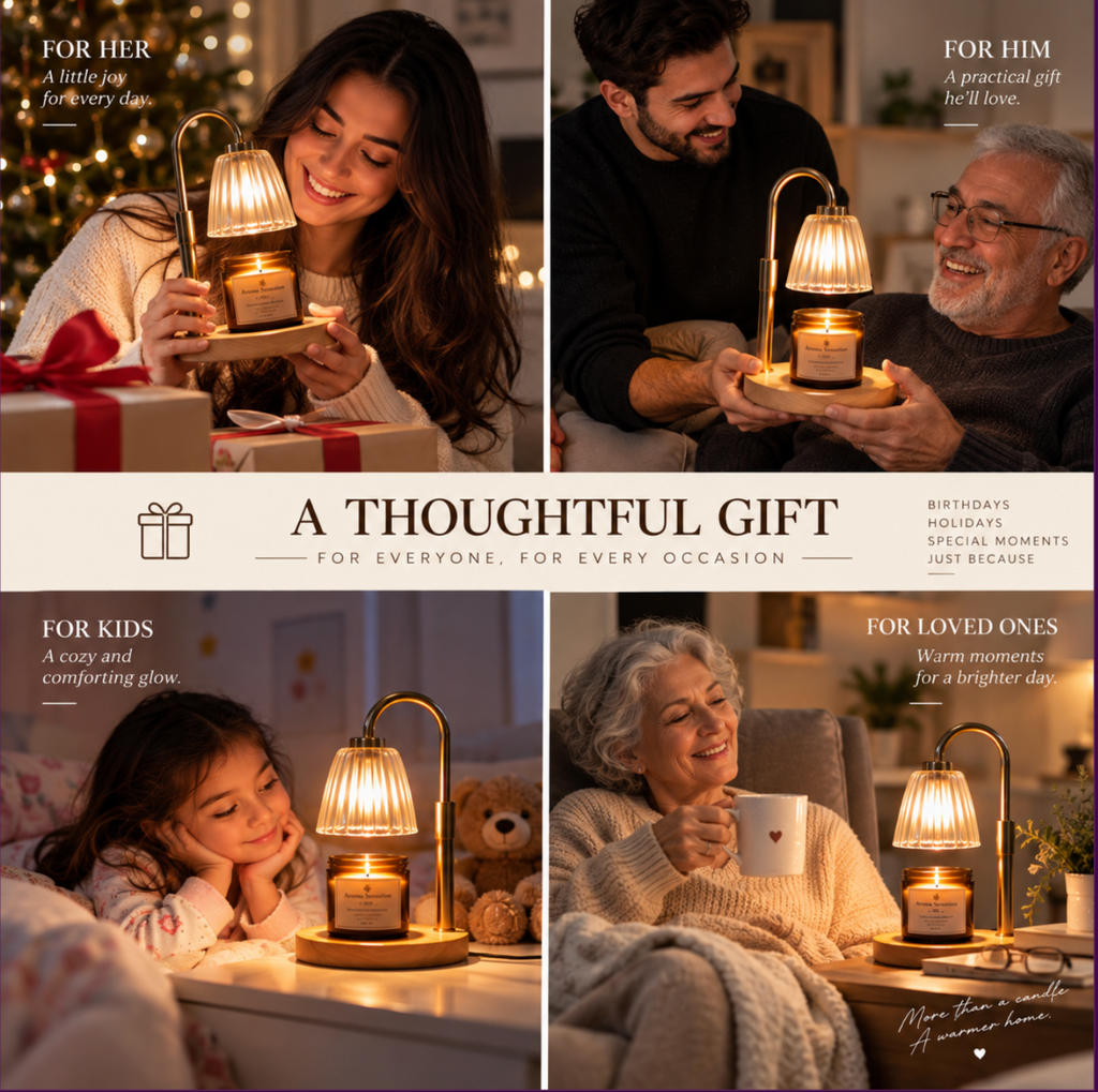 Candle Warmer Lamp with Dimmer – Elegant Home Decor Gift